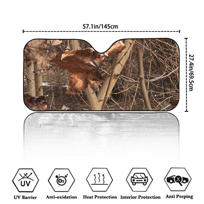 Hunting Camo Pattern Print Car Windshield Sun Shade