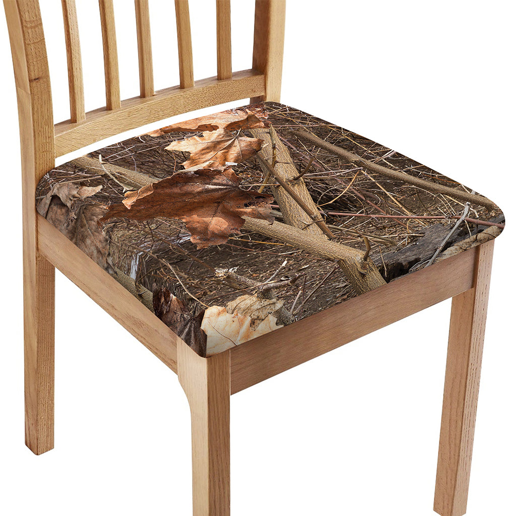 Hunting Camo Pattern Print Chair Cushion Cover