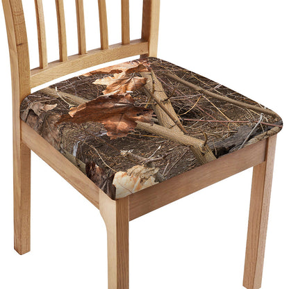 Hunting Camo Pattern Print Chair Cushion Cover