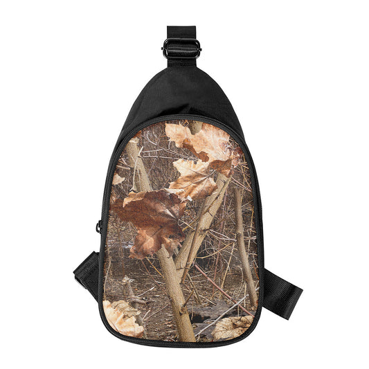 Hunting Camo Pattern Print Chest Bag
