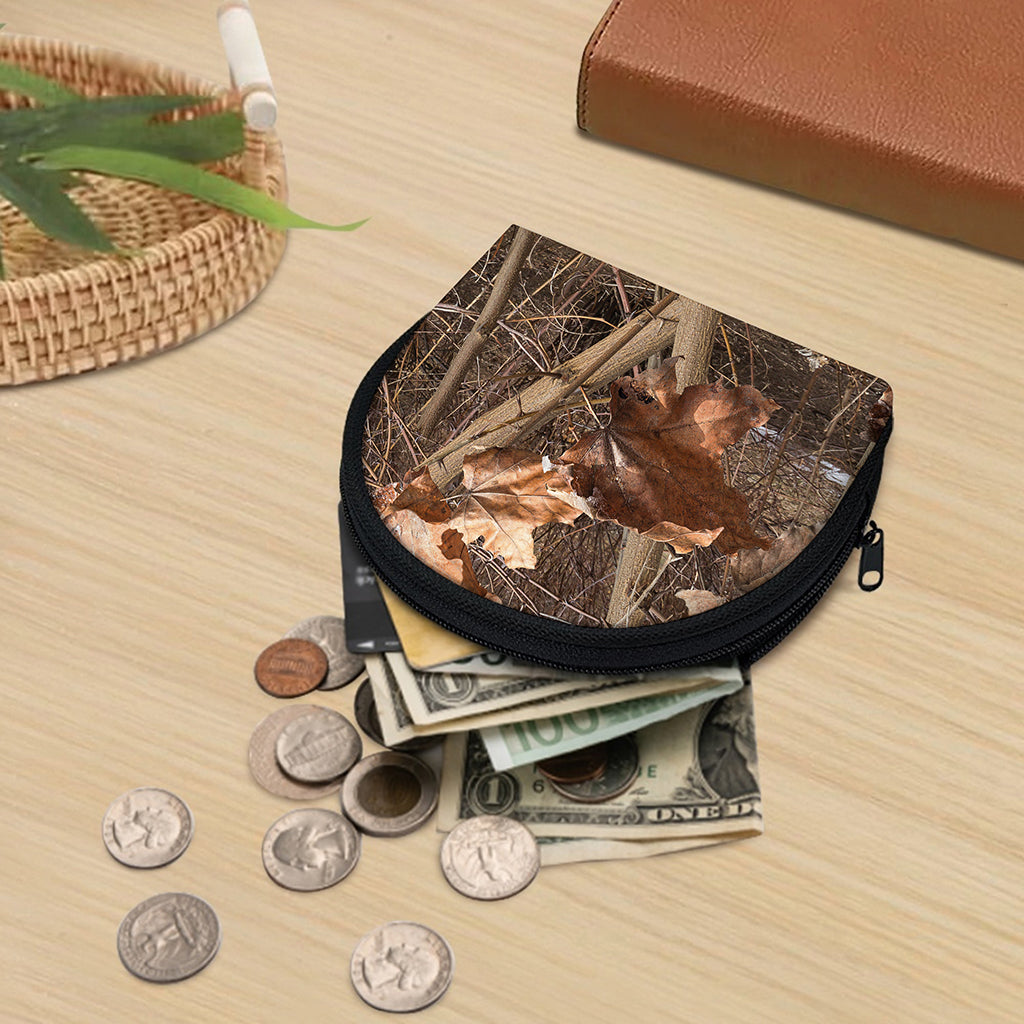 Hunting Camo Pattern Print Coin Purse