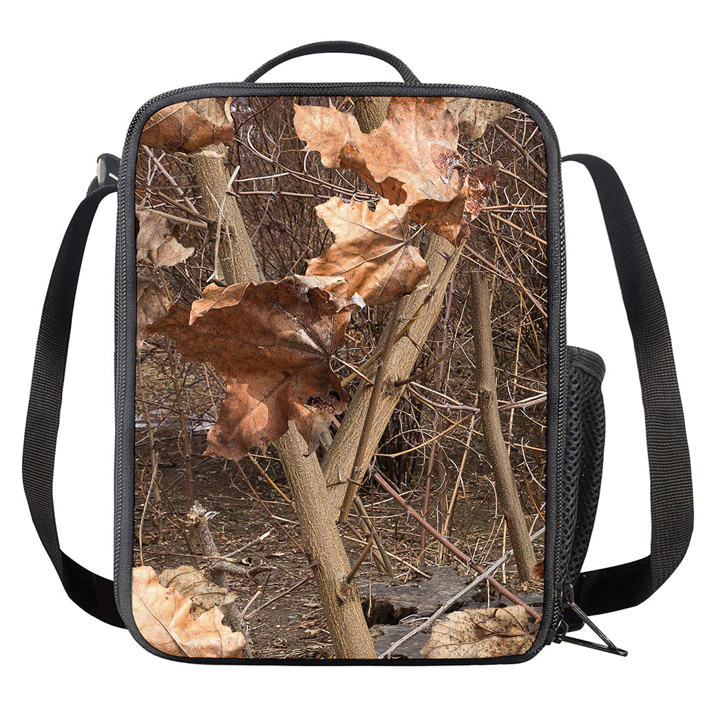 Hunting Camo Pattern Print Crossbody Lunch Bag