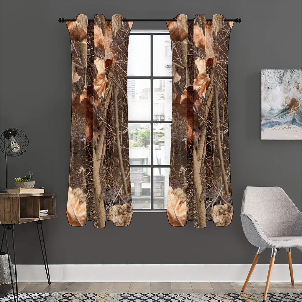 Hunting Camo Pattern Print Curtain