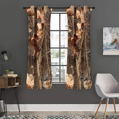 Hunting Camo Pattern Print Curtain