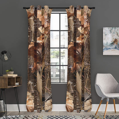 Hunting Camo Pattern Print Curtain