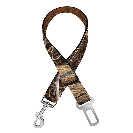 Hunting Camo Pattern Print Dog Seat Belt