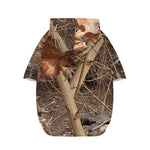 Hunting Camo Pattern Print Dog Zip Up Hoodie