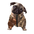 Hunting Camo Pattern Print Dog Zip Up Jacket