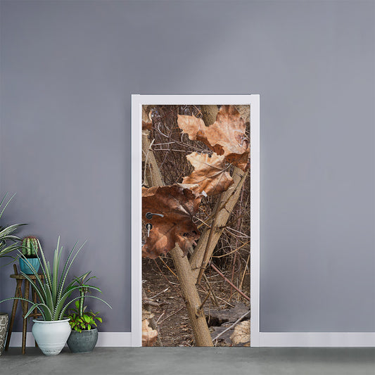 Hunting Camo Pattern Print Door Sticker
