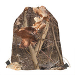 Hunting Camo Pattern Print Drawstring Bag