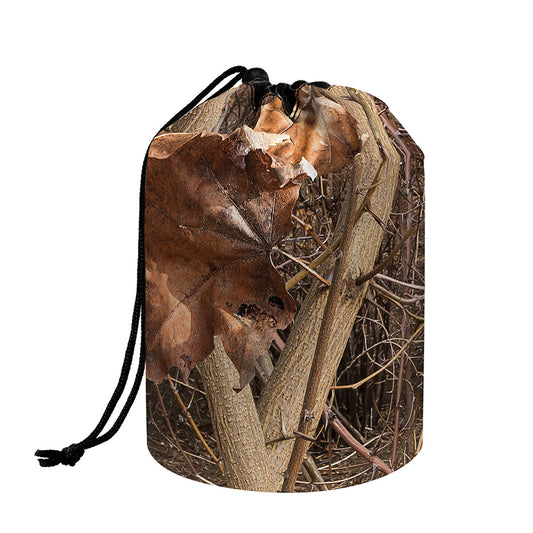 Hunting Camo Pattern Print Drawstring Makeup Bag