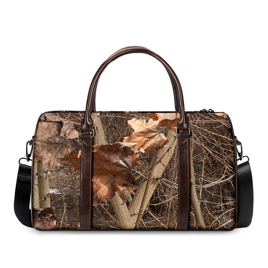 Hunting Camo Pattern Print Duffle Bag