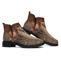 Hunting Camo Pattern Print Flat Ankle Boots