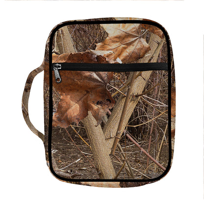 Hunting Camo Pattern Print Front Pocket Bible Bag