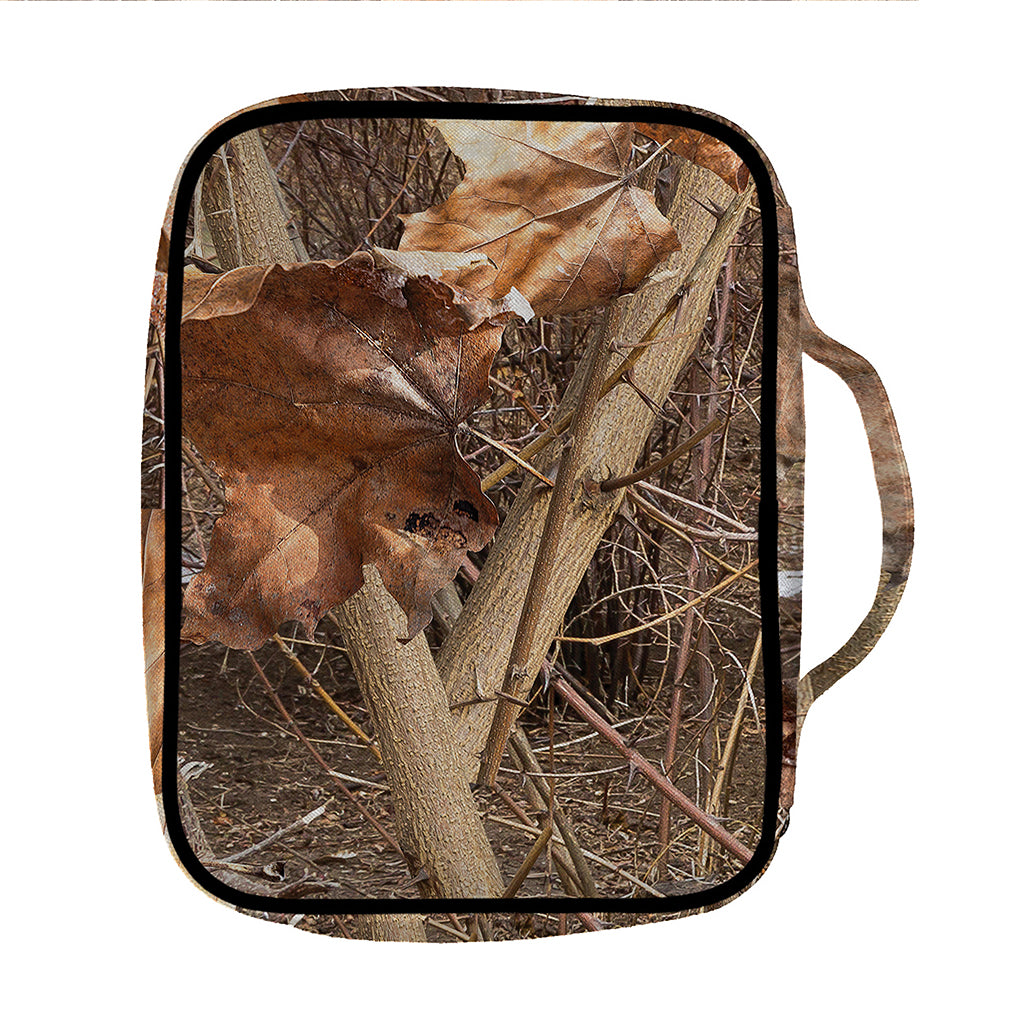 Hunting Camo Pattern Print Front Pocket Bible Bag