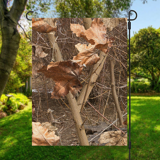 Hunting Camo Pattern Print Garden Flag