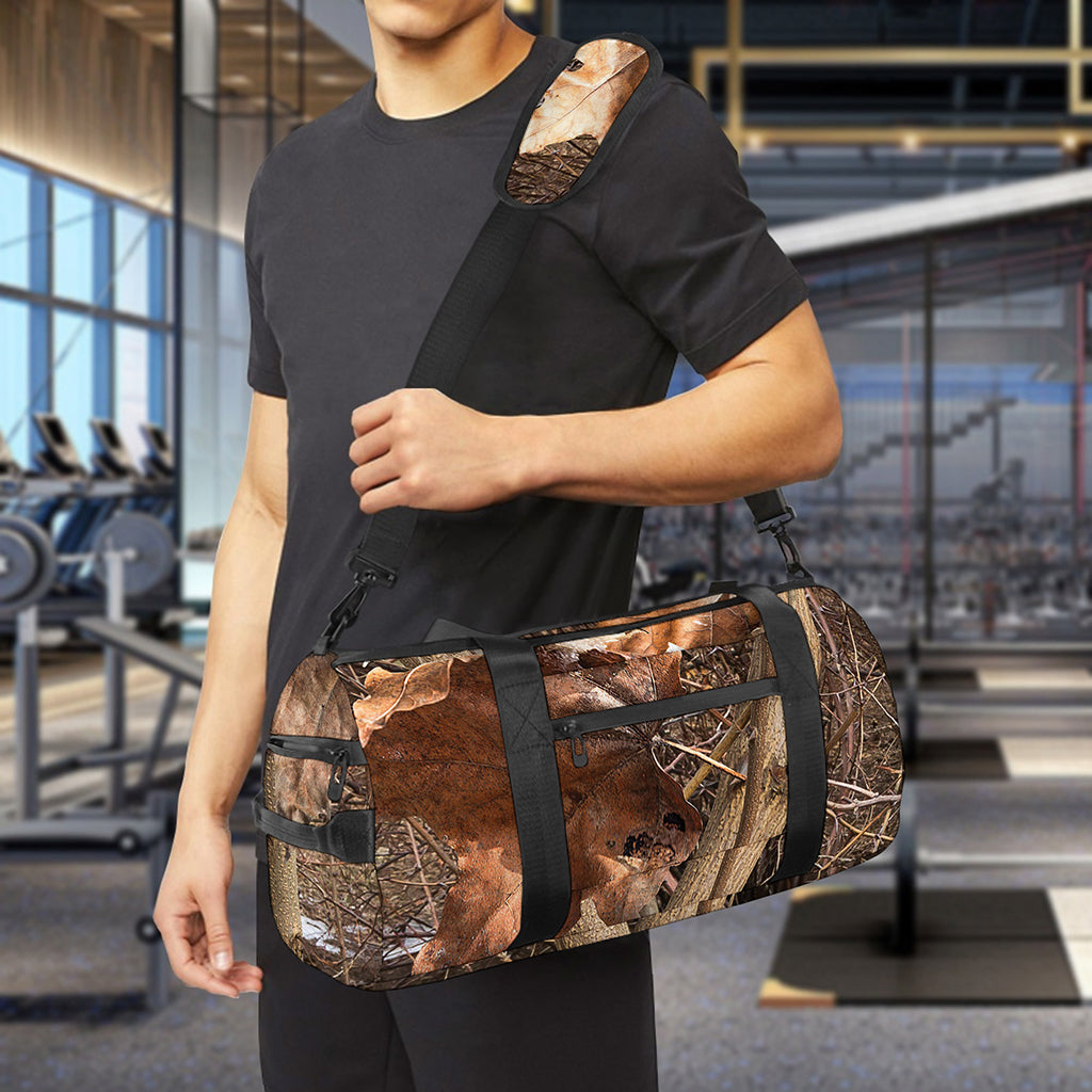 Hunting Camo Pattern Print Gym Bag