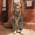Hunting Camo Pattern Print Harem Pants