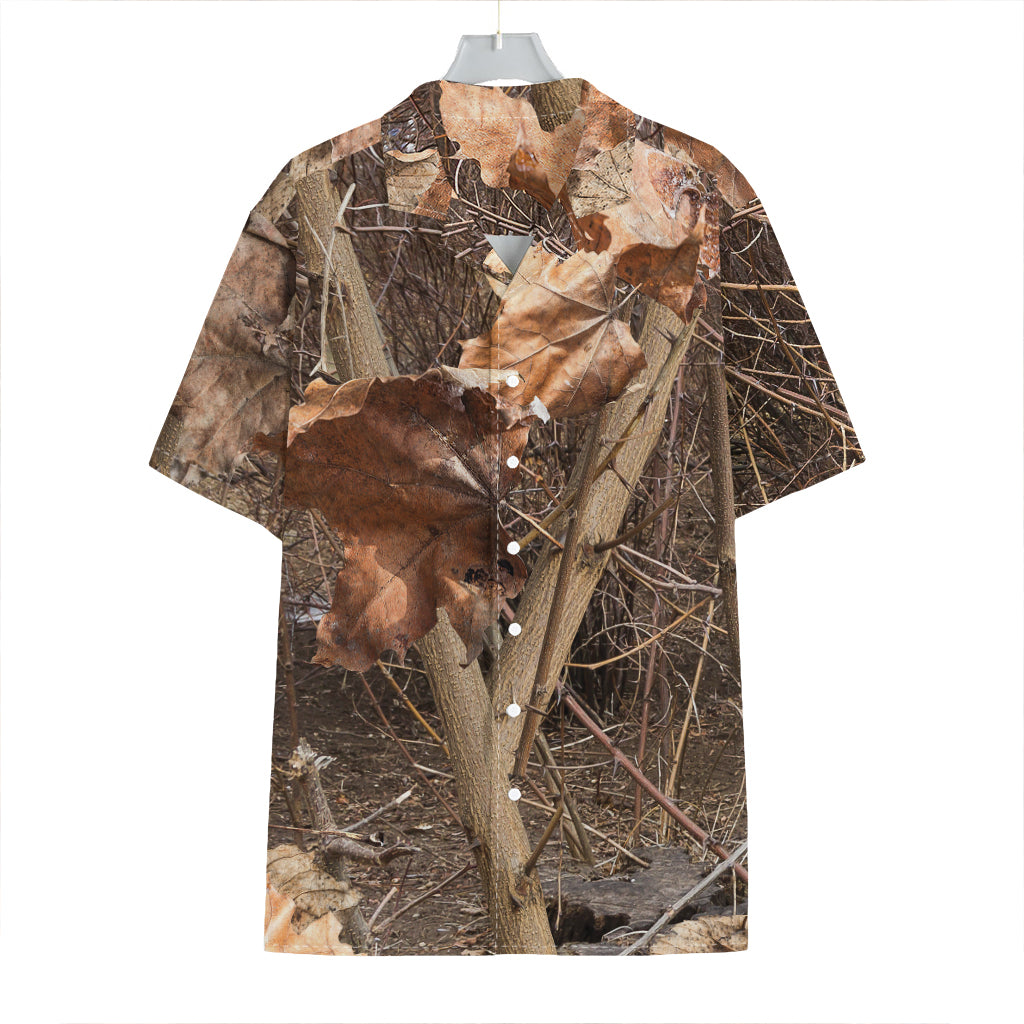Hunting Camo Pattern Print Hawaiian Shirt