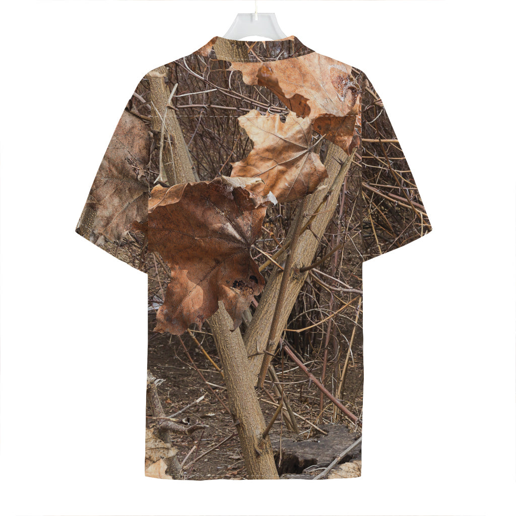 Hunting Camo Pattern Print Hawaiian Shirt
