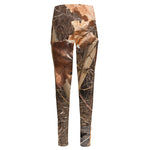 Hunting Camo Pattern Print High-Waisted Pocket Leggings
