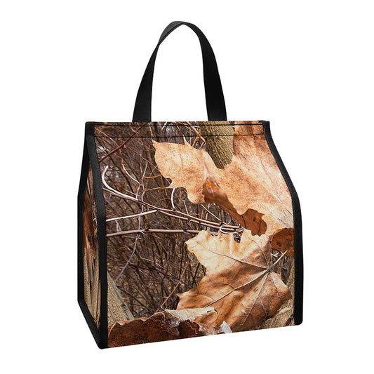 Hunting Camo Pattern Print Insulated Lunch Tote