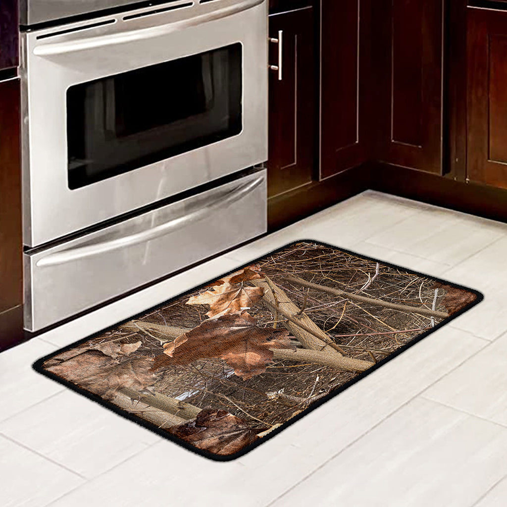 Hunting Camo Pattern Print Kitchen Mat