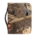 Hunting Camo Pattern Print Leather Bible Cover