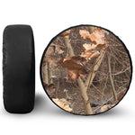 Hunting Camo Pattern Print Leather Spare Tire Cover