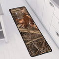 Hunting Camo Pattern Print Long Kitchen Mat