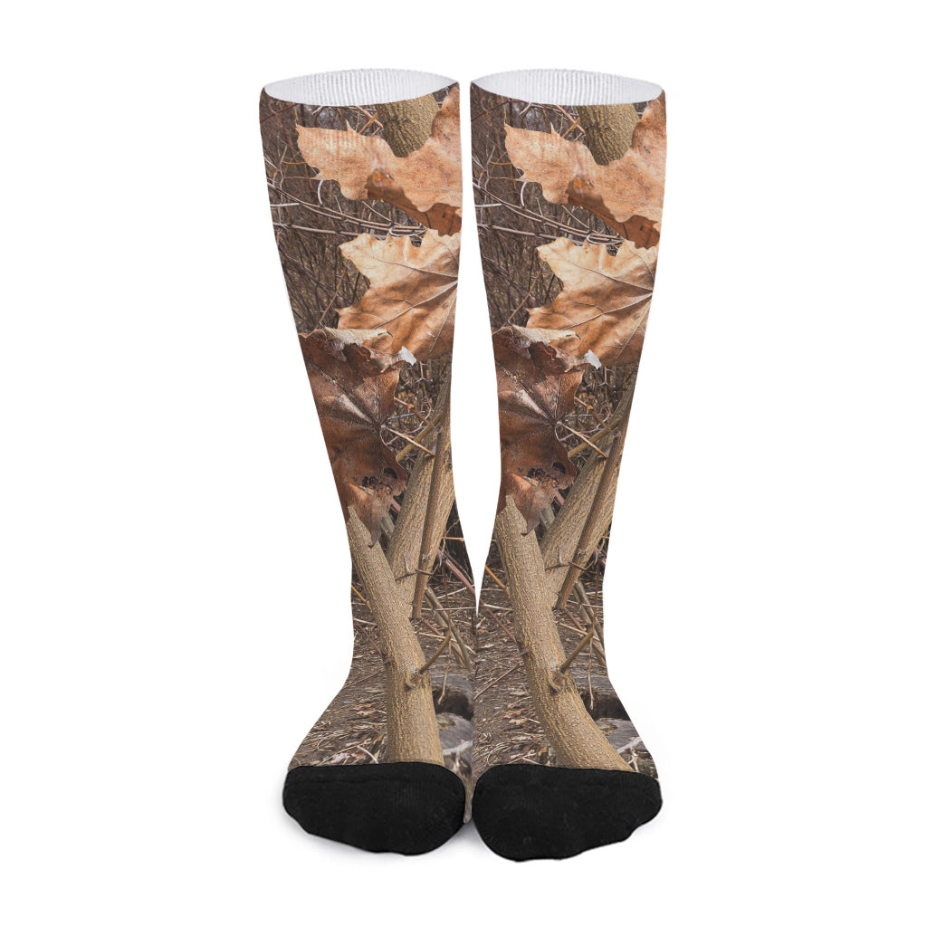 Hunting Camo Pattern Print Long Socks