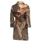 Hunting Camo Pattern Print Men's Bathrobe