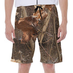 Hunting Camo Pattern Print Men's Beach Shorts