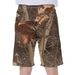 Hunting Camo Pattern Print Men's Beach Shorts