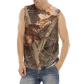 Hunting Camo Pattern Print Men's Fitness Tank Top