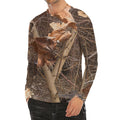 Hunting Camo Pattern Print Men's Long Sleeve Rash Guard