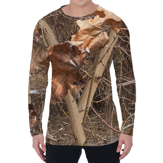 Hunting Camo Pattern Print Men's Long Sleeve T-Shirt