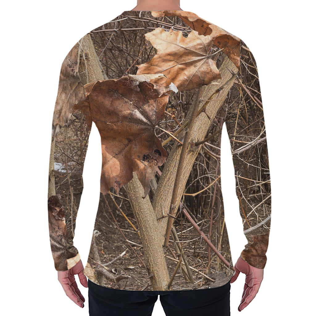 Hunting Camo Pattern Print Men's Long Sleeve T-Shirt