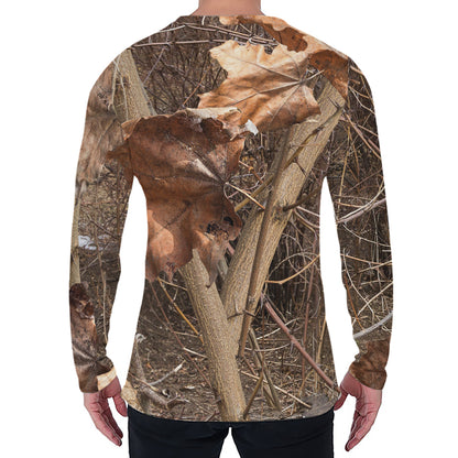 Hunting Camo Pattern Print Men's Long Sleeve T-Shirt