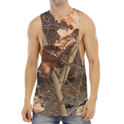 Hunting Camo Pattern Print Men's Muscle Tank Top