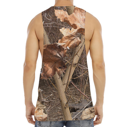 Hunting Camo Pattern Print Men's Muscle Tank Top