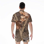 Hunting Camo Pattern Print Men's Rompers