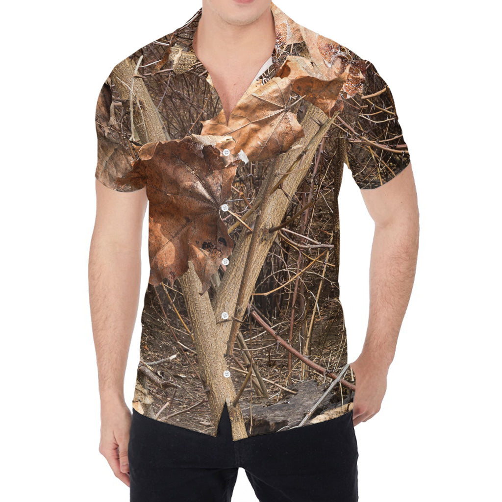 Hunting Camo Pattern Print Men's Shirt