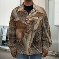 Hunting Camo Pattern Print Men's Shirt Jacket