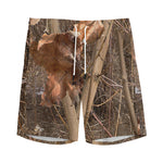 Hunting Camo Pattern Print Men's Sports Shorts