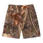 Hunting Camo Pattern Print Men's Swim Trunks