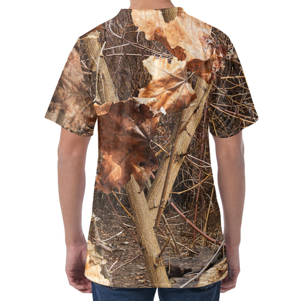 Hunting Camo Pattern Print Men's Velvet T-Shirt