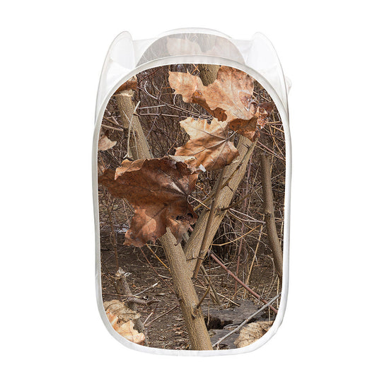 Hunting Camo Pattern Print Mesh Laundry Hamper