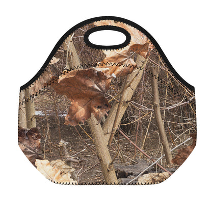 Hunting Camo Pattern Print Neoprene Lunch Bag