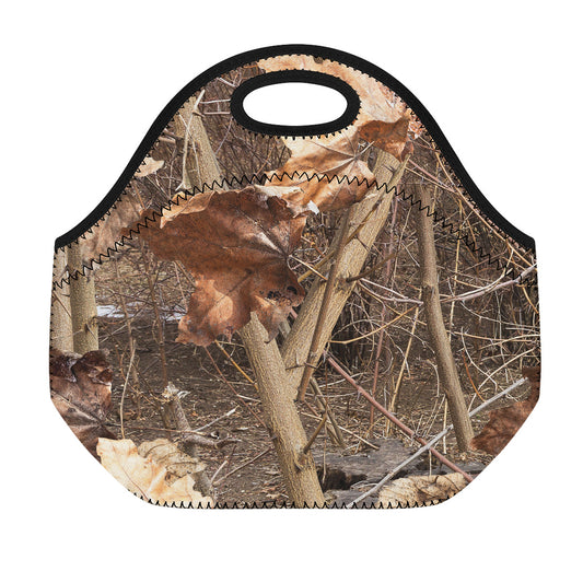 Hunting Camo Pattern Print Neoprene Lunch Bag